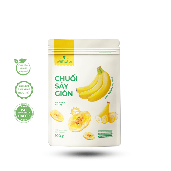 Chuối sấy giòn 100g